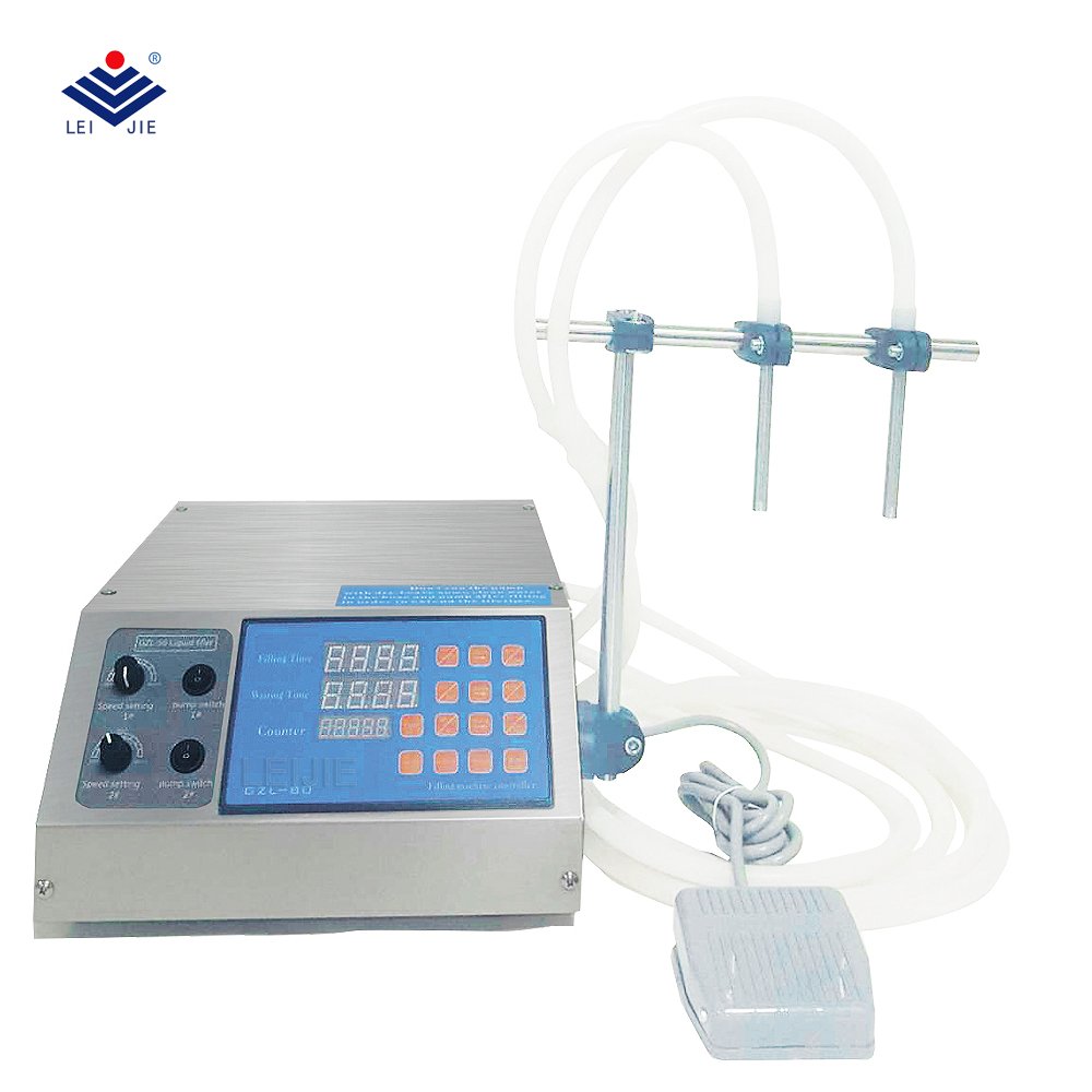 Semi-Automatic Diaphragm Pump Machine Vials Bags Jars Electric Motor Cosmetic Chemical Water