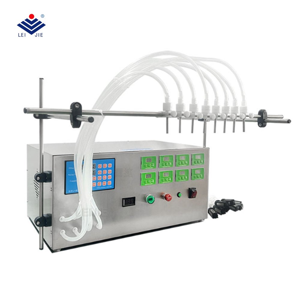 Semi-Automatic Diaphragm Pump Machine Vials Bags Jars Electric Motor Cosmetic Chemical Water