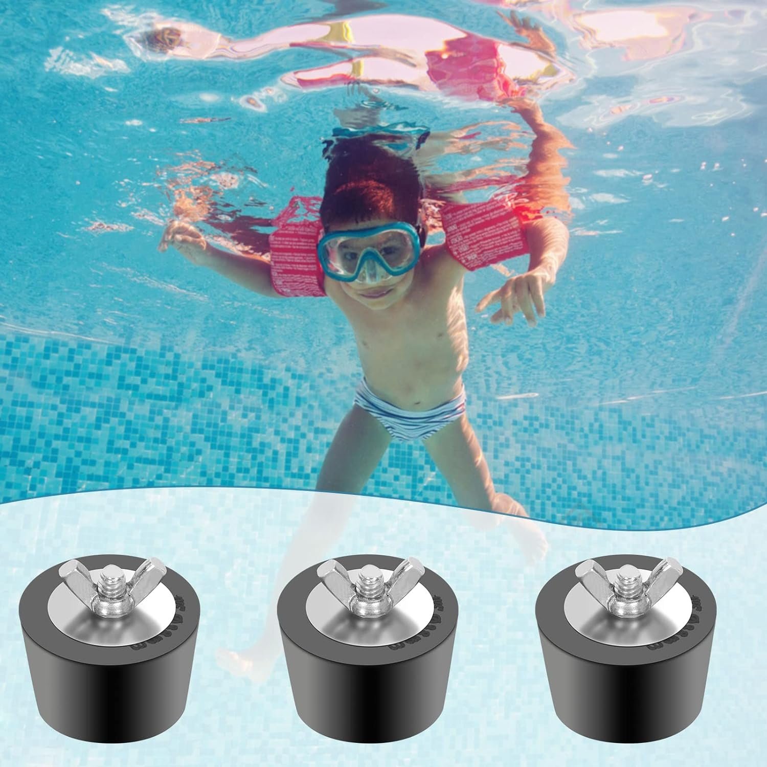 High Quality Swimming Pool Rubber Stopper Winter Pipe Antifreeze Plug Pool Winterizing Plug Stainless Steel Bolts Rubber Plug