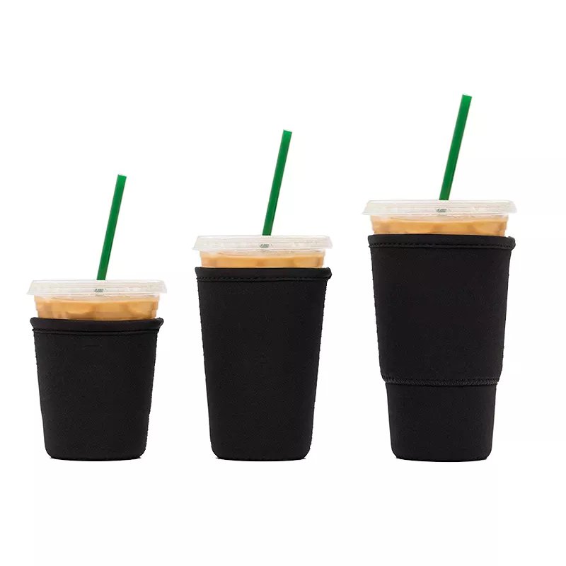 16-32oz Insulated Neoprene Iced Beverages Holder With Custom Design Coffee Cup Sleeve for Hot & Cold Drinks