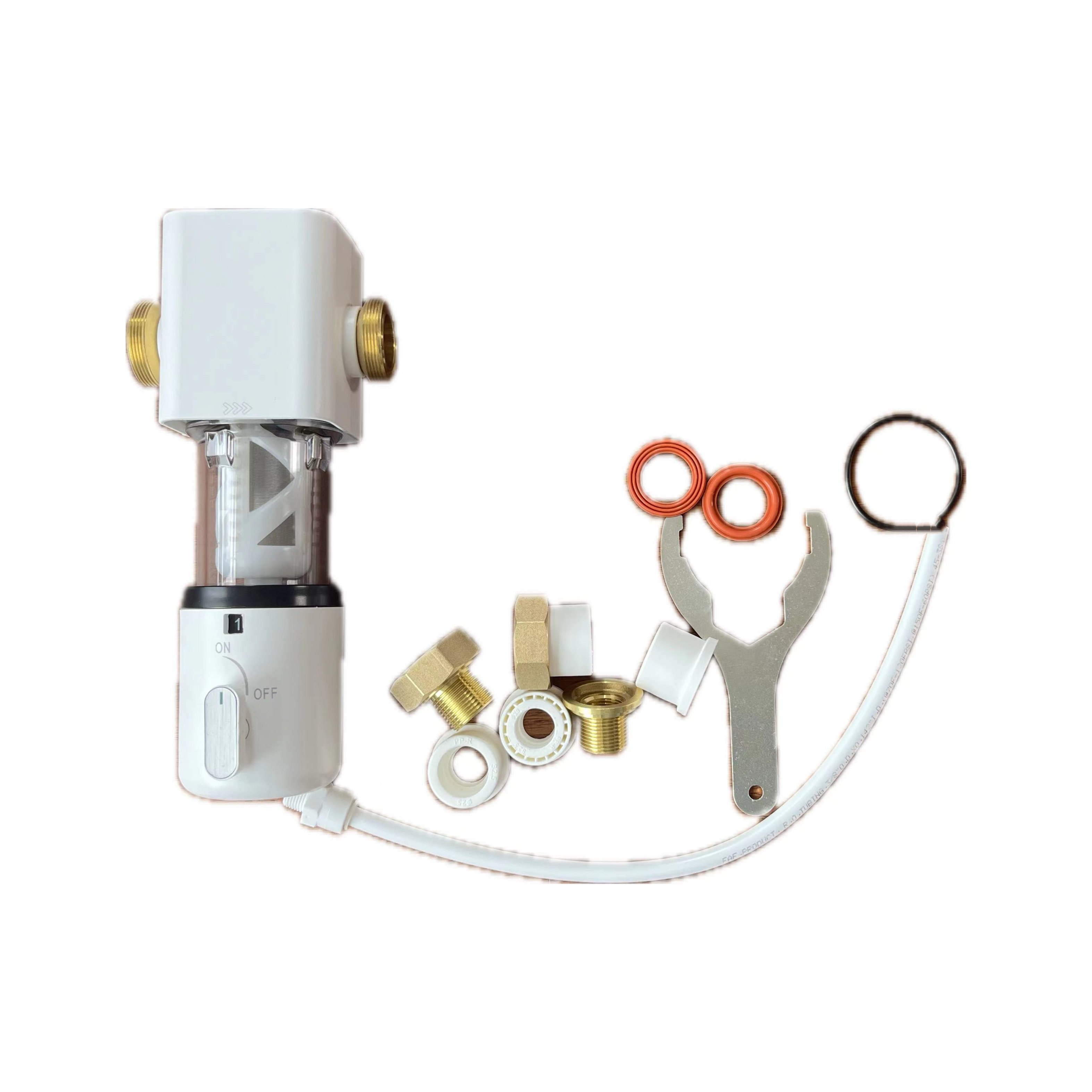 Brass+Plastic Water Prefilter With Accessories 1/2"-3/4" 15-20 Antifreeze Self-Cleaning With Records
