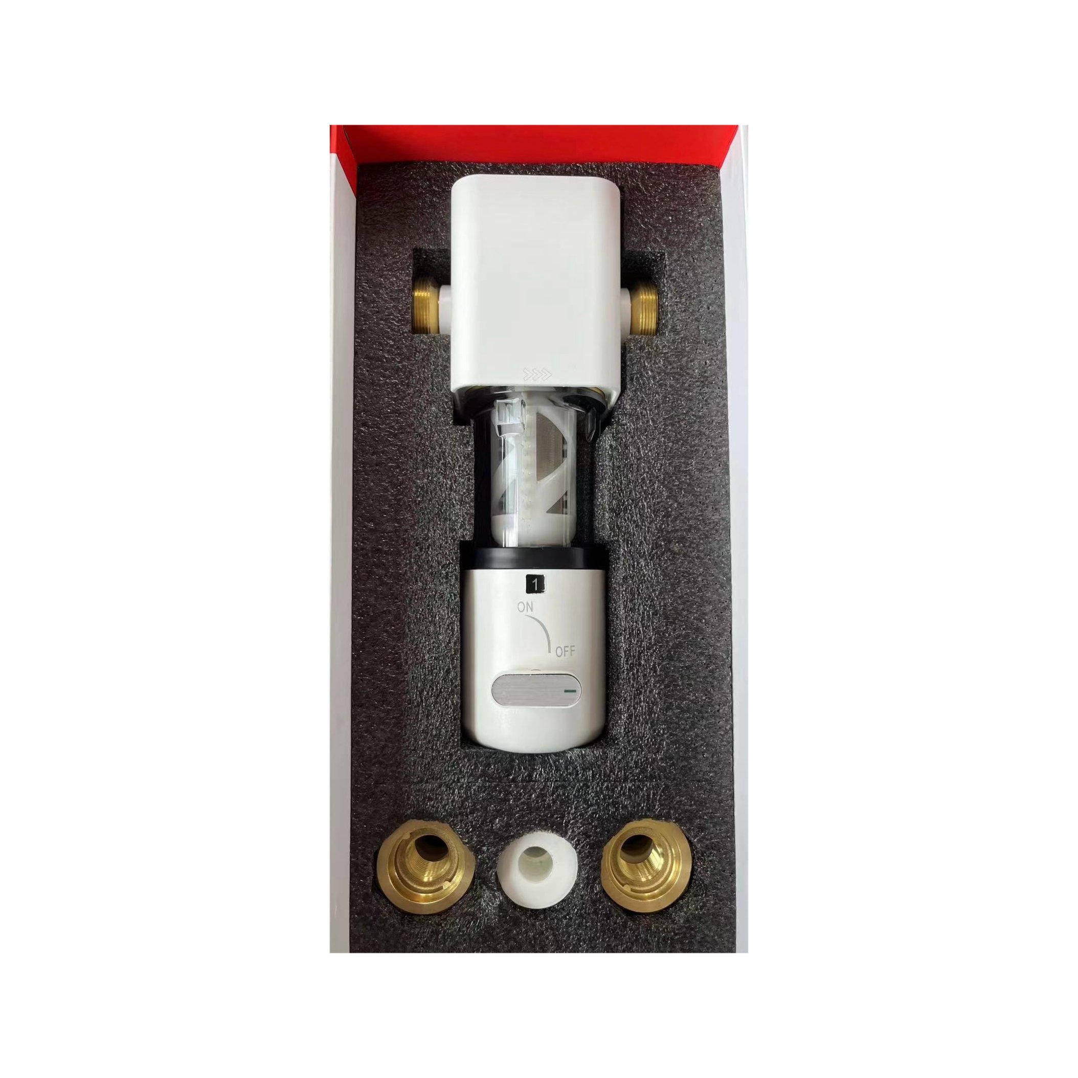 Brass+Plastic Water Prefilter With Accessories 1/2"-3/4" 15-20 Antifreeze Self-Cleaning With Records