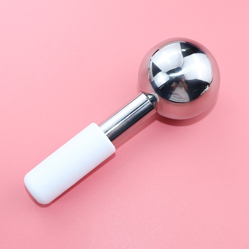 Custom Stainless Steel Facial Massage Ice Globe Cooling Facial Massage Roller Ice Globes for Face