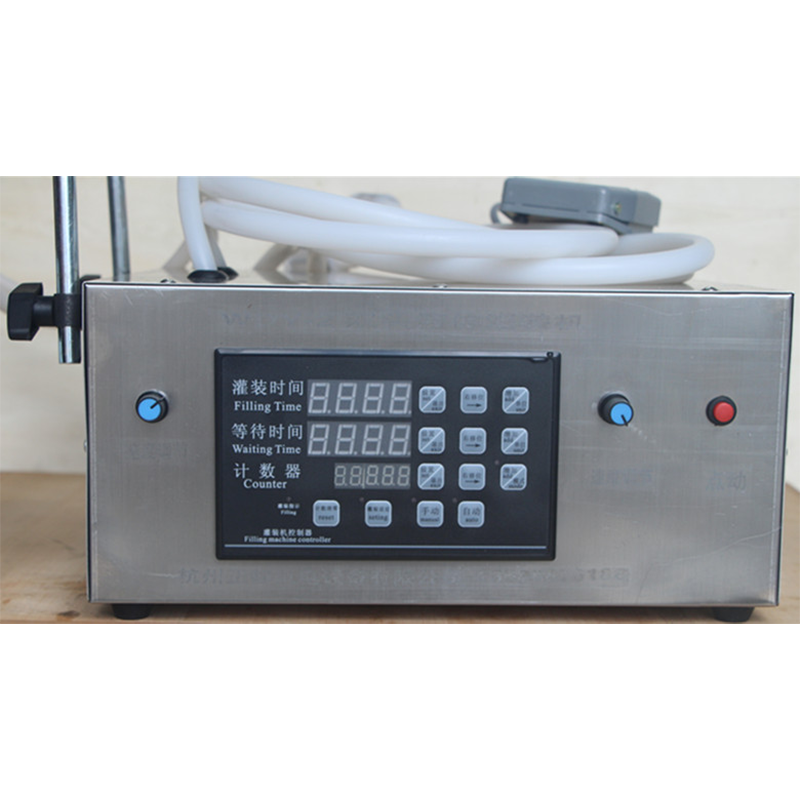 Digital Production Line Double Nozzles Diaphragm Pump Small Plastic Water Bottling Liquid Filling Machine