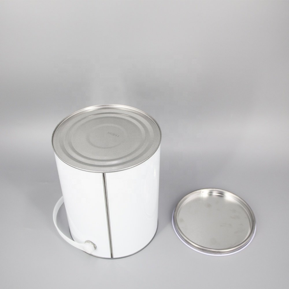 Factory Low Price Sale 5L Tinplate Paint Bucket with Open Lid