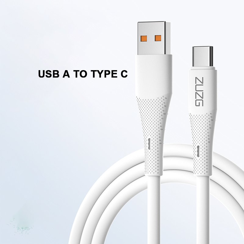 Liquid Silicone Antifreezing 6A Fast Charging Transmission 1M USB a Type Cord Charging USBC Data Cable