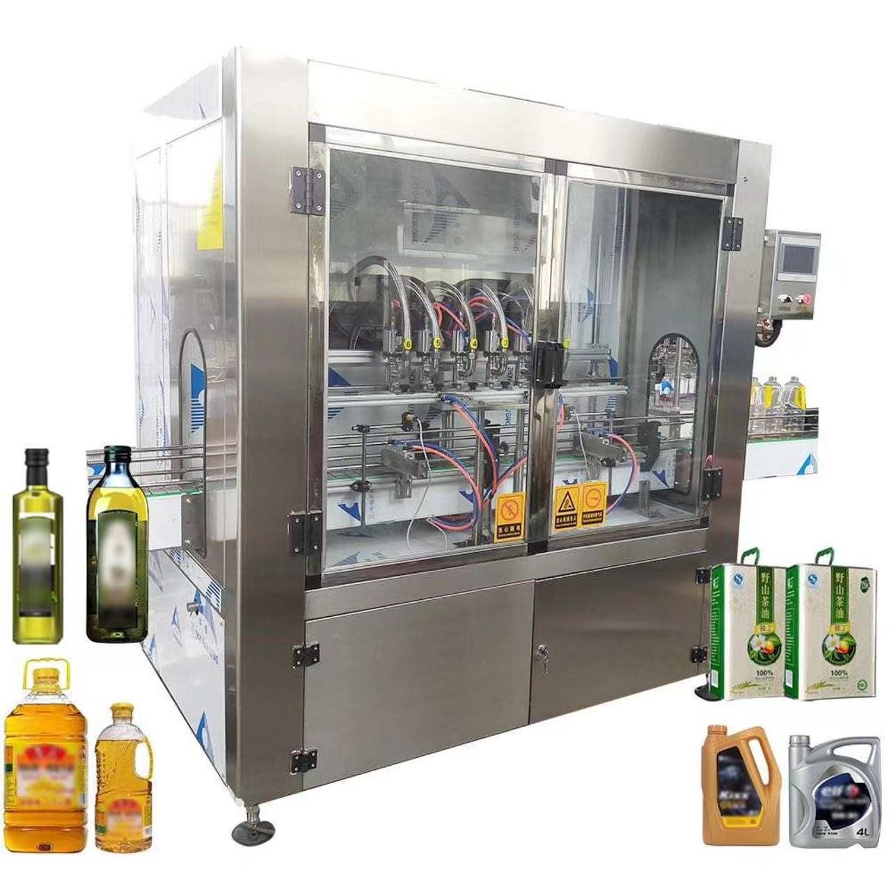 Automatic Sunflower Palm Cooking Olive Oil Bottle Bottling Machine With Anti-Drip Mechanism