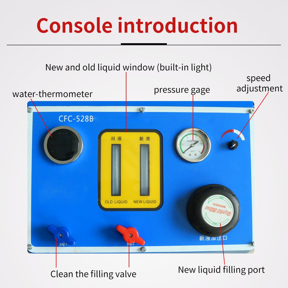 Automatic Automobile Radiator Cooling System Flushing Machine Engine Coolant Equal Replacement Cycle Cleaning Machine