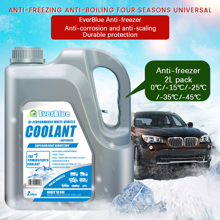 Hight Quality 2L Antifreeze Pink Red Green Blue Radiator Antifreeze Coolant Factory Organic Coolant