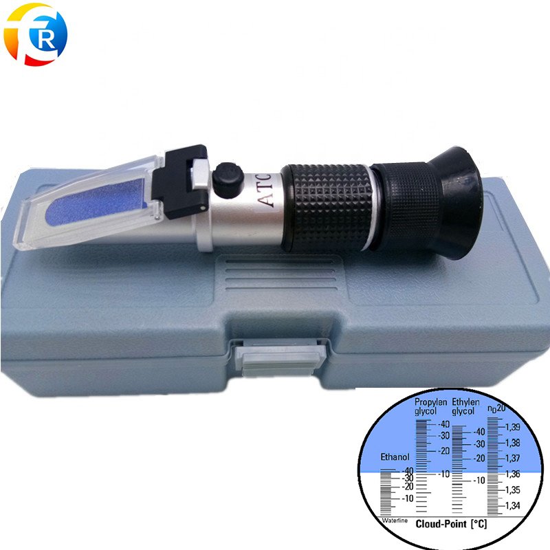 4-in-1 Antifreeze Refractometer in Centidegree Antifreeze Coolant Tester Handheld Refractometer Scale