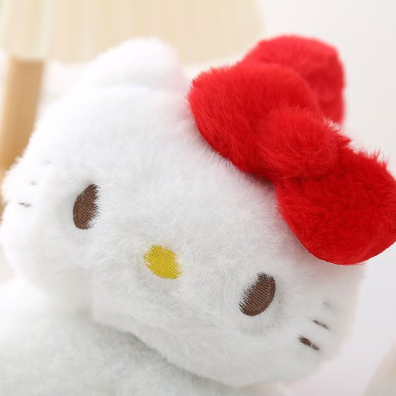 Cute Cartoon Cat Warm Earmuffs Autumn and Winter Foldable Antifreeze Ear protection Plush Earmuffs for Girls to Wear on the Head