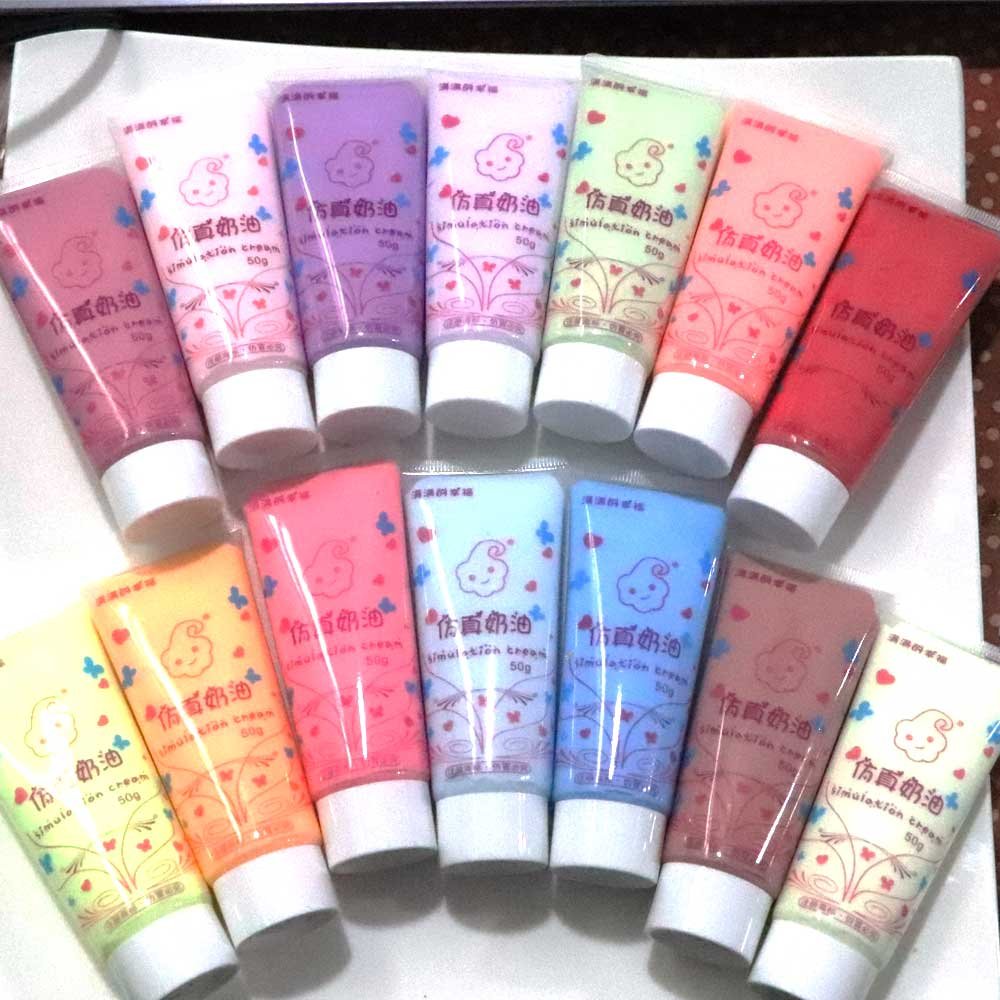 Assorted Color Cream Glue 50ml Antifreeze Handmade Creative Diy Making Mobile Phone Shell Decoration Accessories
