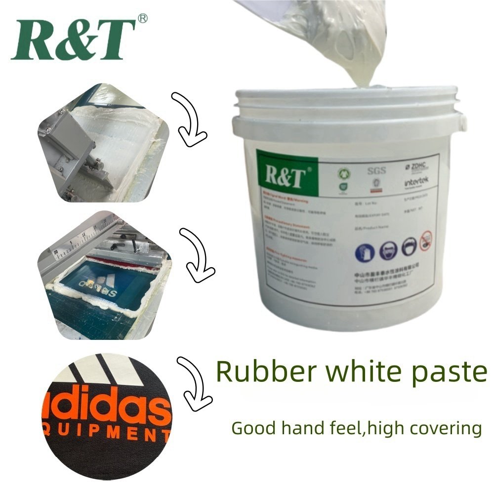 Antifreeze Clear Water-Based Rubber Ink with Good Price for T-shirt Screen Printing