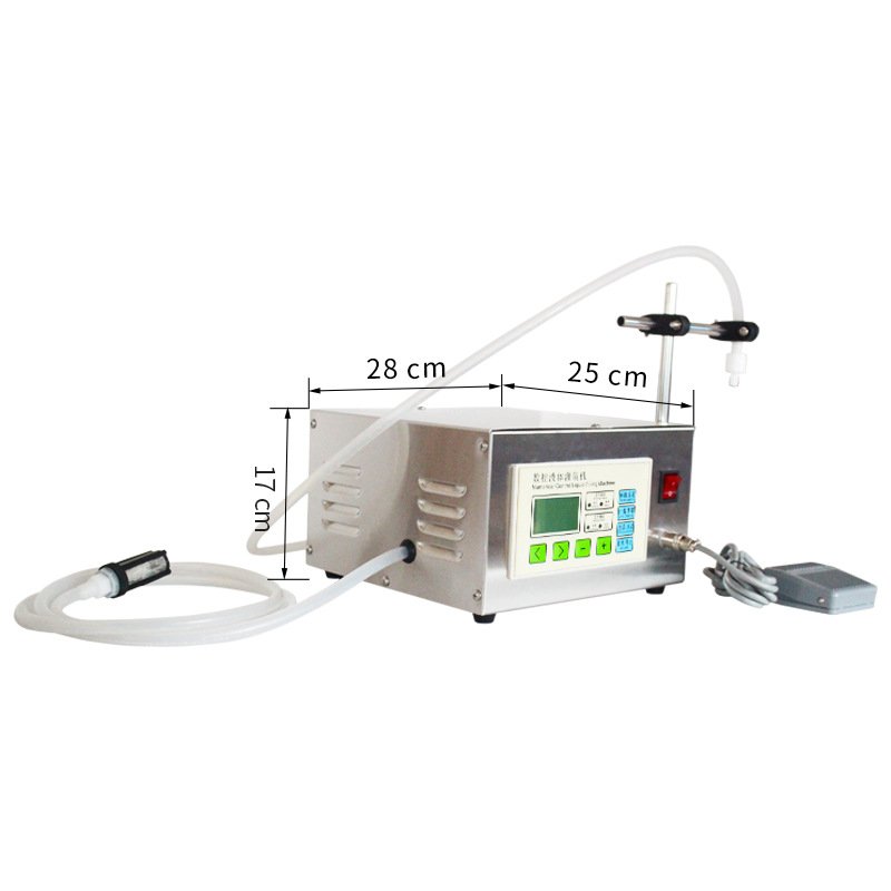 QH-G12A Semi-automatic Quantitative Liquid Filling Machine Liquor Milk Glass Water Antifreeze Essence Liquid Alcohol