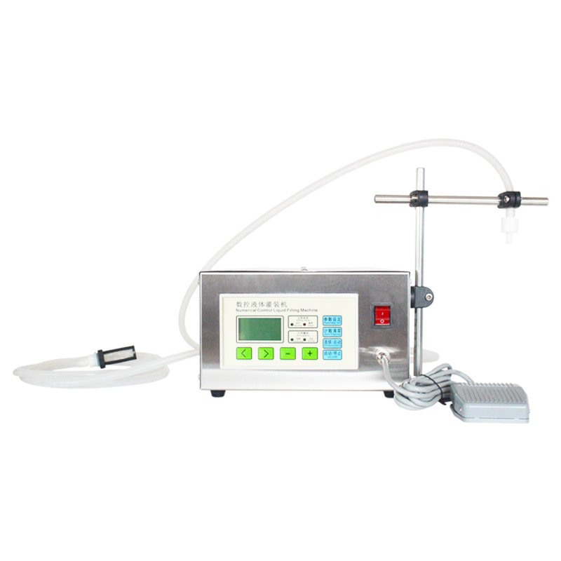 QH-G12A Semi-automatic Quantitative Liquid Filling Machine Liquor Milk Glass Water Antifreeze Essence Liquid Alcohol