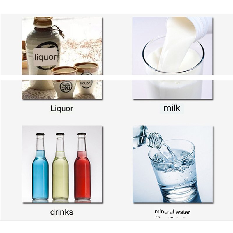 QH-G12A Semi-automatic Quantitative Liquid Filling Machine Liquor Milk Glass Water Antifreeze Essence Liquid Alcohol