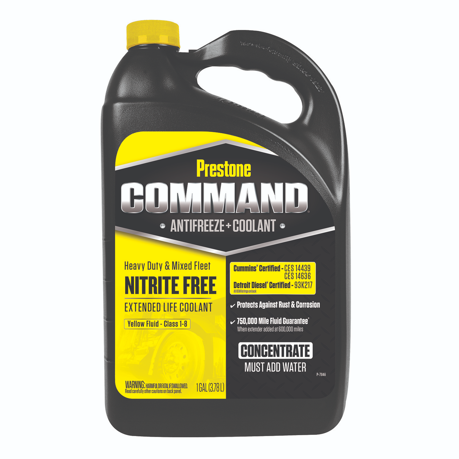 Prestone AFC12000 Heavy Duty Radiator Coolant Yellow Concentrate 4L Extended Life Antifreeze 1 Gallon