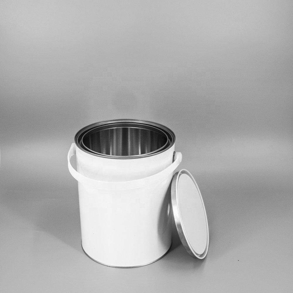 Wholesaler 1 Litre Refillable Empty Paint Tin Cans With Open Lid