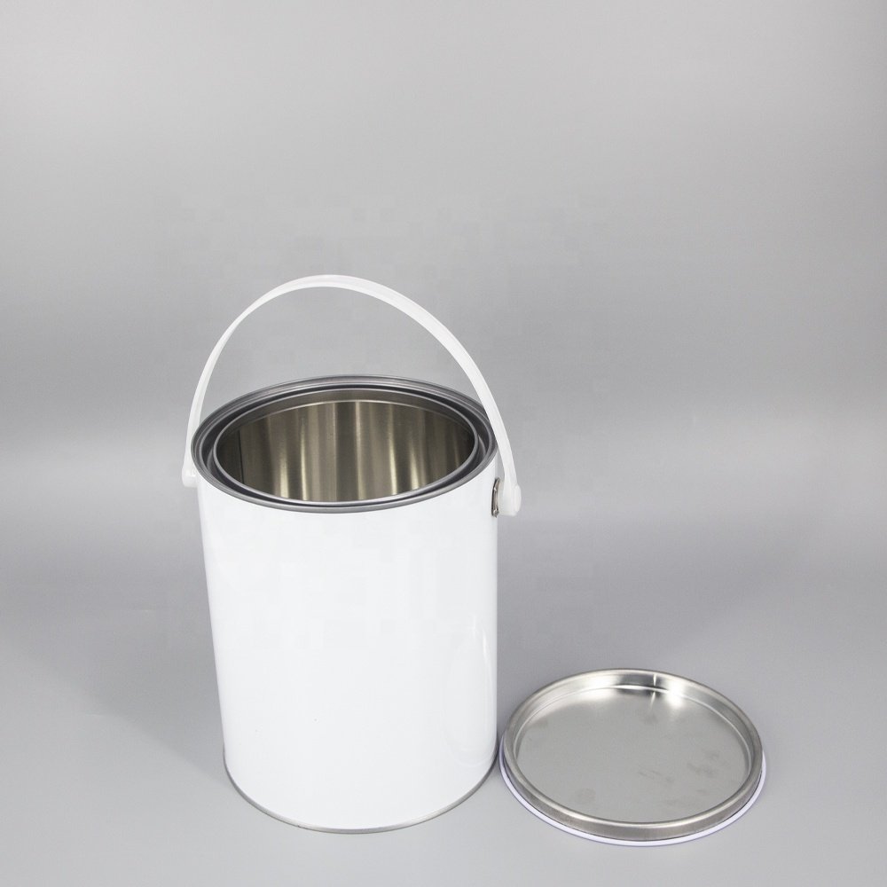 Wholesaler 1 Litre Refillable Empty Paint Tin Cans With Open Lid