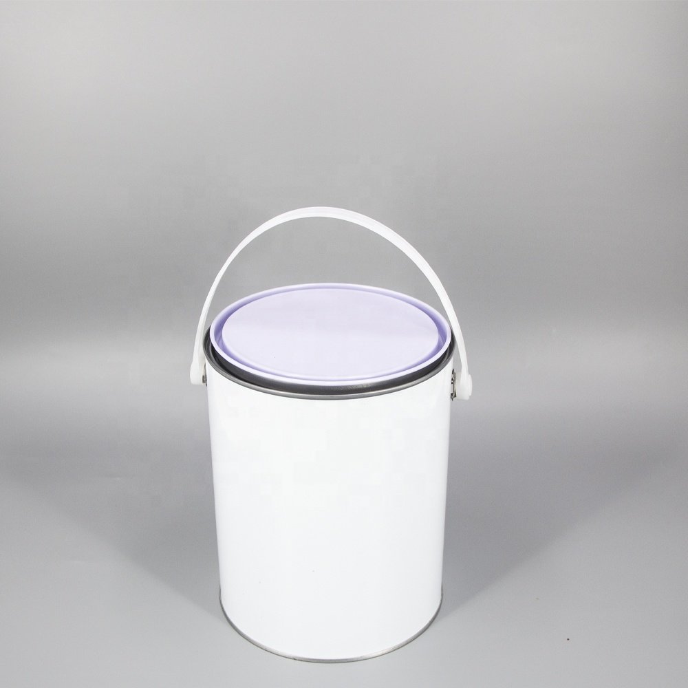 Wholesaler 1 Litre Refillable Empty Paint Tin Cans With Open Lid