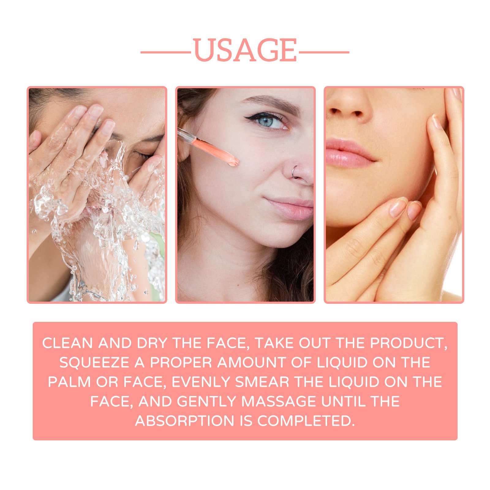 Private Label 5 in 1 Facial Serum Face Moisturizer Anti-dark Nourishing Skin Collagen Vitamin C Whitening Face Serum