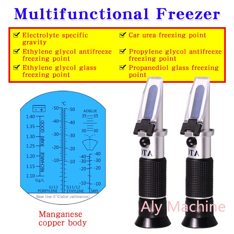 Handheld Antifreeze Freezing Point Tester Freezing Point Detector Electrolyte Hydrometer Glass Water Concentration Meter