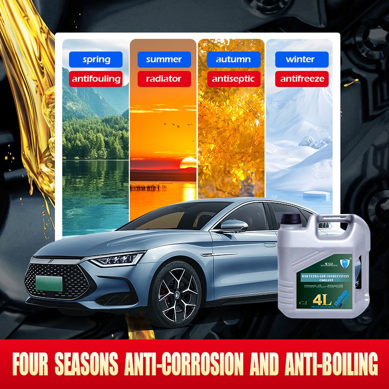 WSD 4L Antifreeze Ultra-low Motor Vehicle Radiator Conductivity Liquid Coolant for New Energy Vehicles