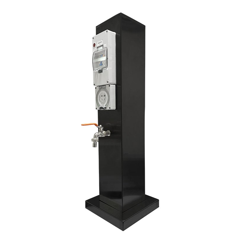 Courtyard Garden 304 Stainless Steel Waterproof Switch Outdoor Antifreeze Socket Column Household Hydropower Integrated Pile