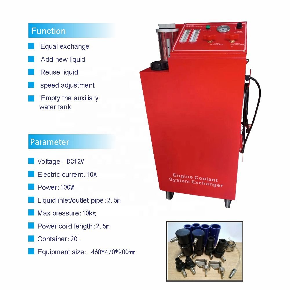 Automatic Coolant Exchange Machine for Cooling System Antifreeze Fluid Radiator Replace Clean Engine JLF 700