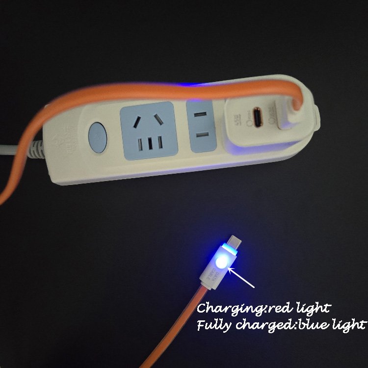 High Quality Customize logo Antifreeze Fast Charging Data USB a to USB C Cables with LED Display