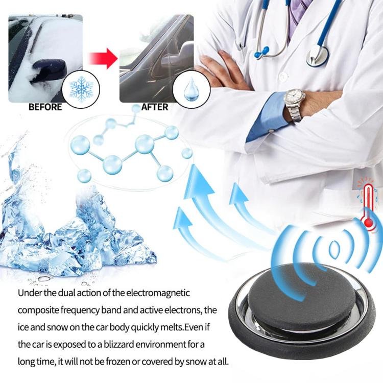 Electromagnetic Molecular Interference Antifreeze Snow Removal Instrument, Automatic Car Snow Removal Device, Portable Air Fresh