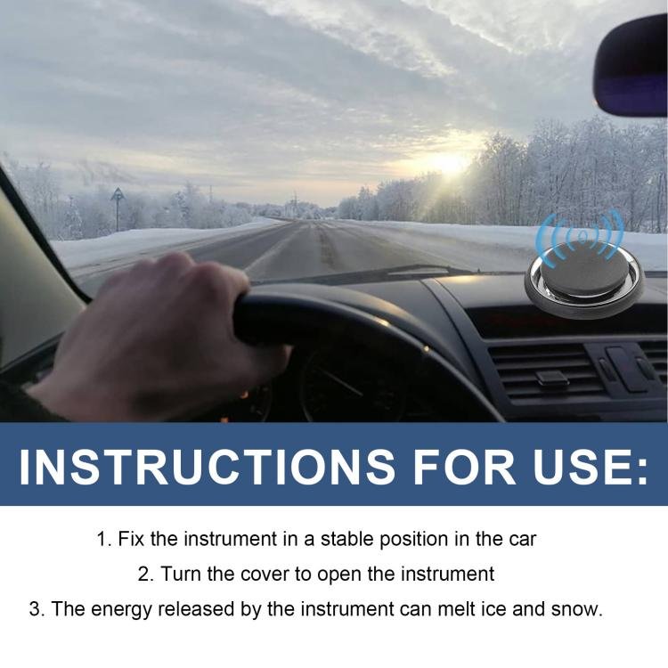 Electromagnetic Molecular Interference Antifreeze Snow Removal Instrument, Automatic Car Snow Removal Device, Portable Air Fresh