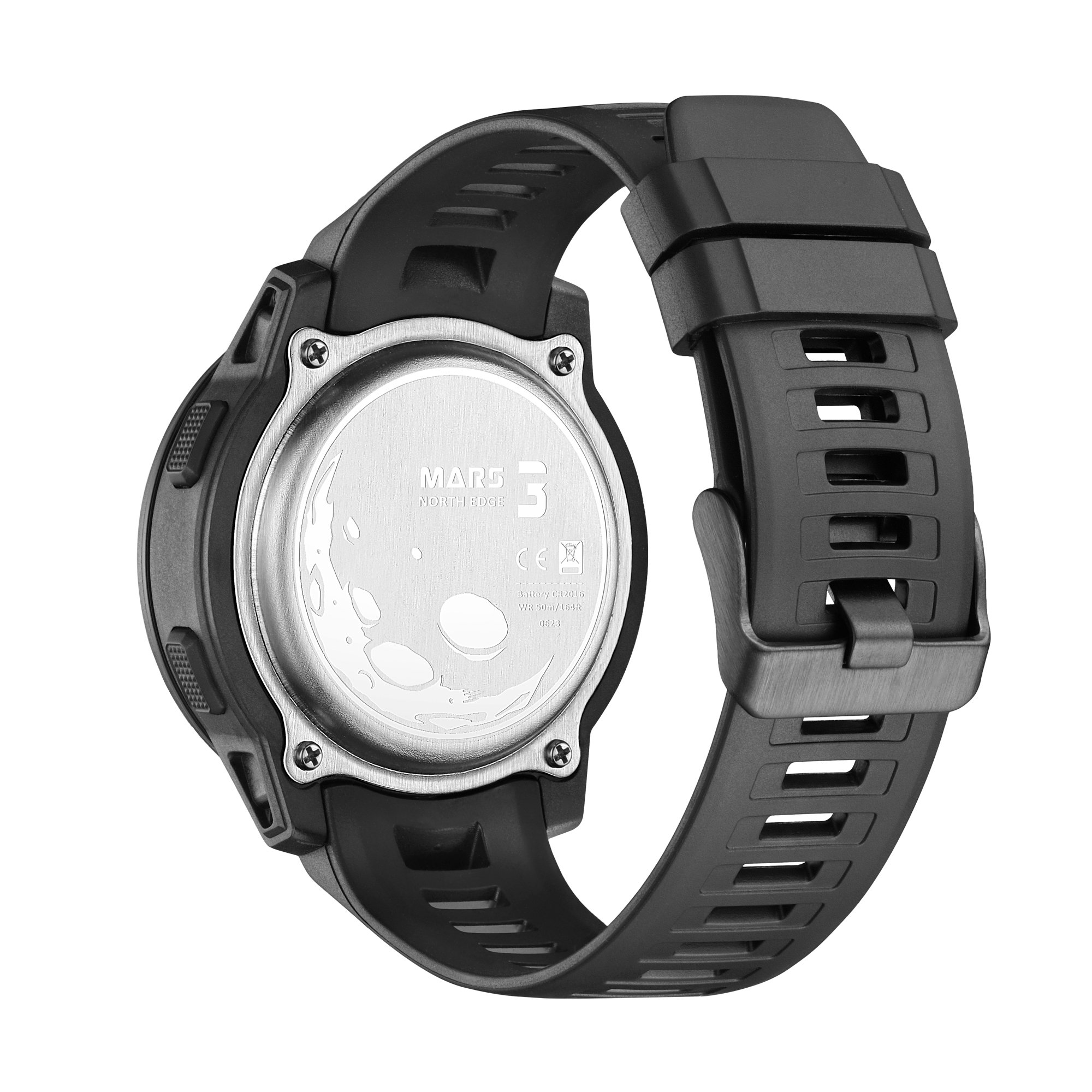 Mars 3 Digital Smart Watch for Outdoor Sports Carbon Fiber Multi-Functional Mountaineering Swimming IP68 Waterproof for Students