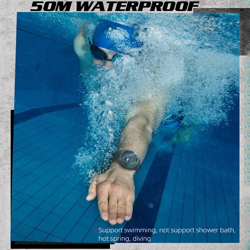 Mars 3 Digital Smart Watch for Outdoor Sports Carbon Fiber Multi-Functional Mountaineering Swimming IP68 Waterproof for Students