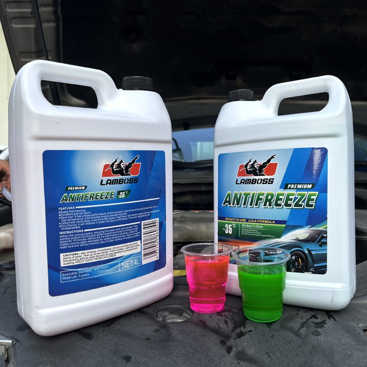 LAMBOSS 4L Concentrated Liquid Ethylene Glycol Raw Material Production Line Wholesale Car Coolant Antifreeze