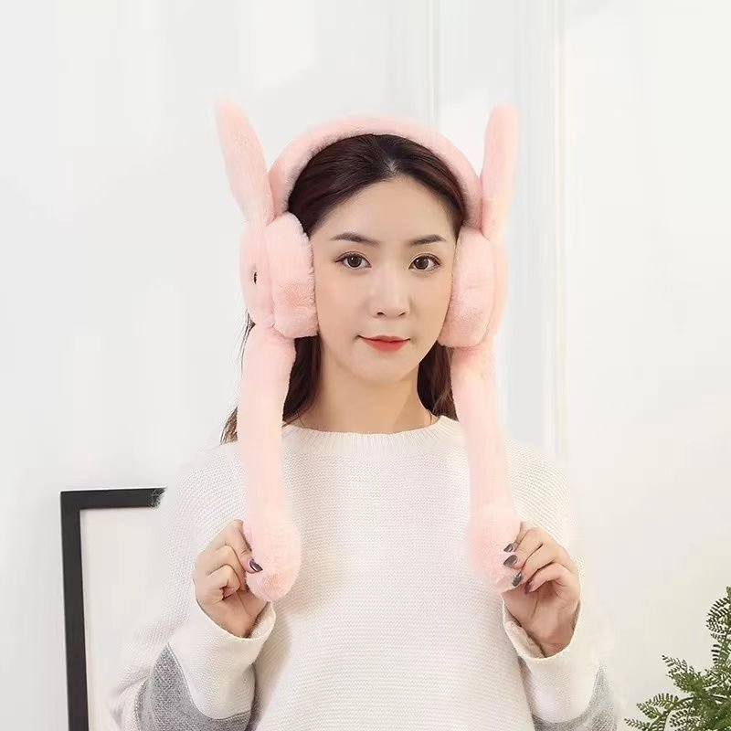 Custom Plush Earmuffs Winter Cute Student Ear Muffs for Women and Kids Ear protection Antifreeze Folding Fur Ear Muffs Winter