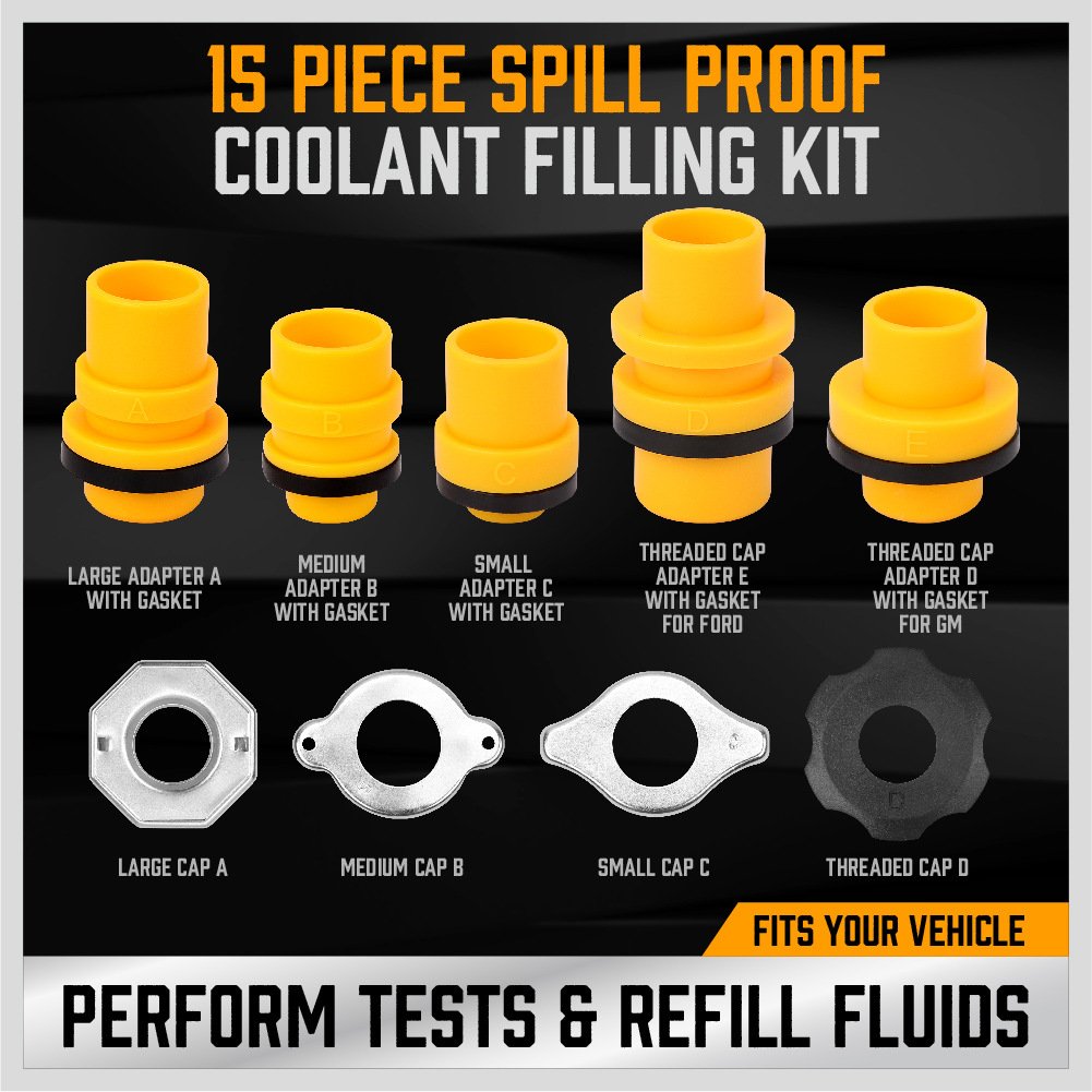 15 Sets of Antifreeze Funnel Plastic Funnel for Car 950g