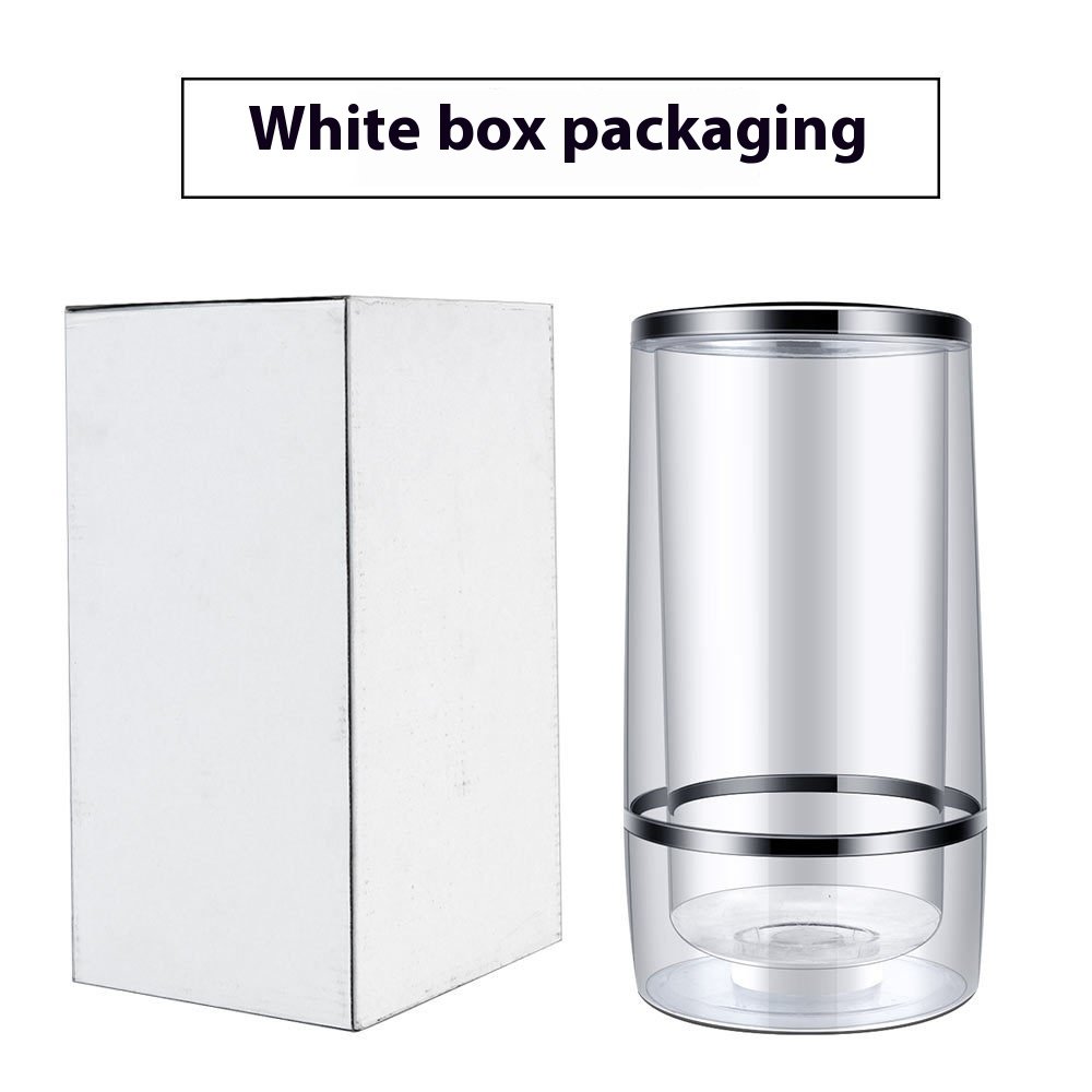 Double Layer Plastic Ice Bucket Antifreeze Insulation Straight Design for Beer Champagne Cocktails Refrigeration Beverage Tub