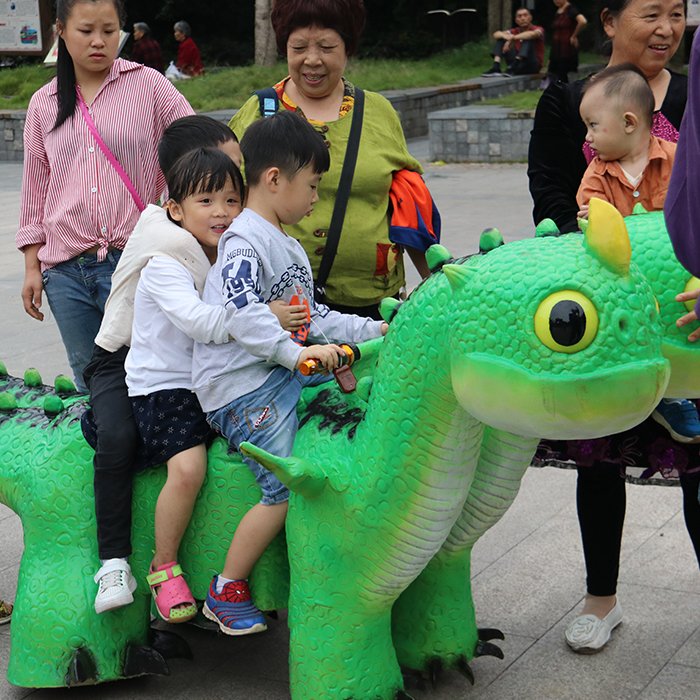 Children Playground Animatronic Small Dinosaur Ride