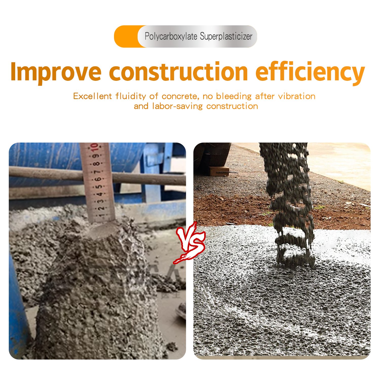 Polycarboxylate High-efficiency Water Reducing Agent for Concrete, Popular High-quality PCE CAS70789-60-6, Free Samples Provided