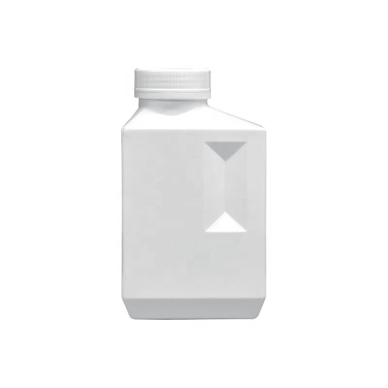 Factory 300ML 500ML 600ML 1L White Empty HDPE Plastic Antifreeze Lubricating Oil Engine Oil Packaging Bottle With Foil Flat Cap