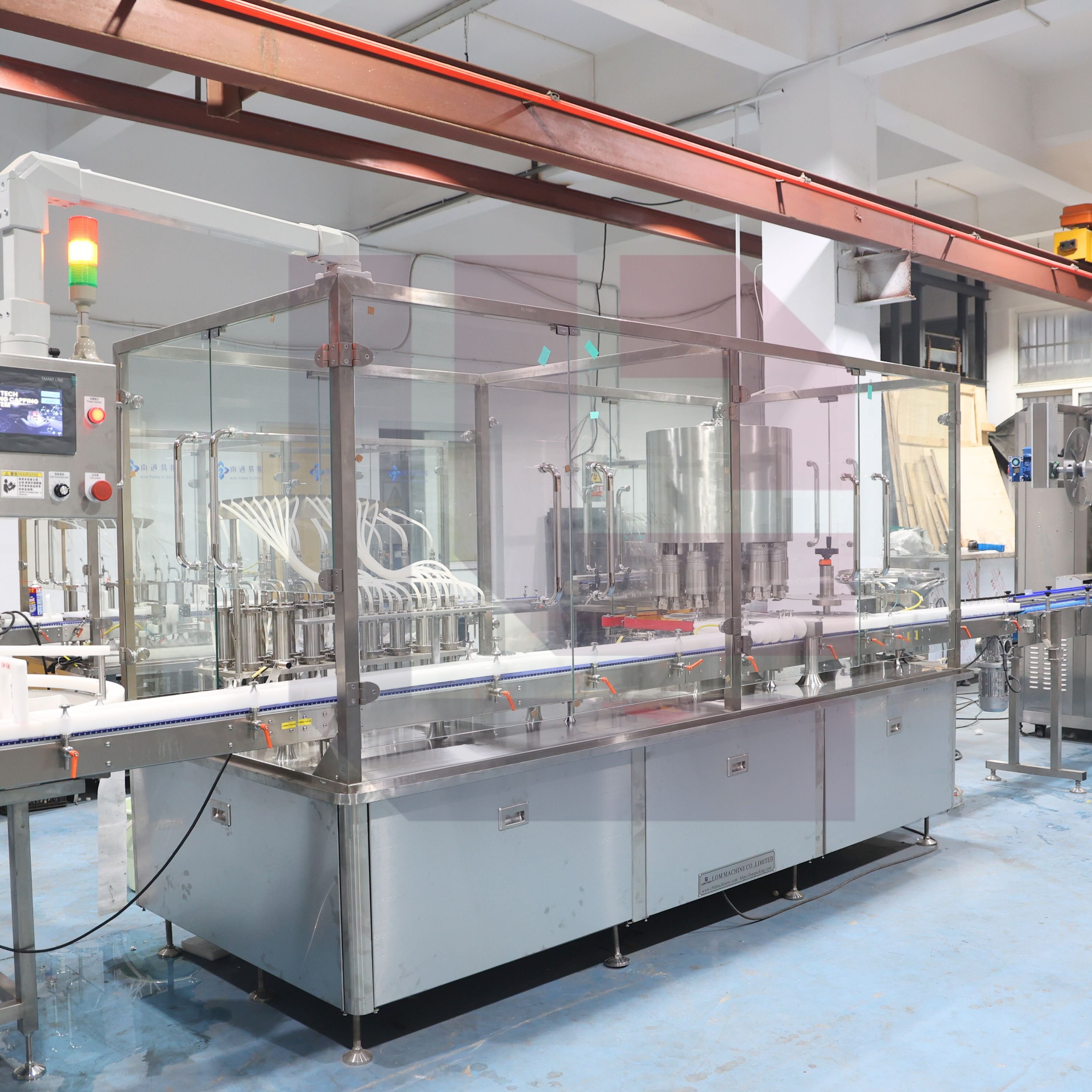 Solidpack Gas Treatment Antifreeze Fluid Full Automatic Servo Motor Oil Filling Machine Bottling Plant
