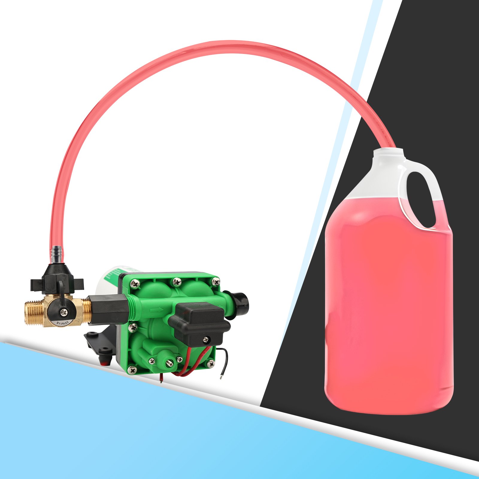 RV Trailer Pump Converter Kit ,Water System Antifreeze Pump Converter
