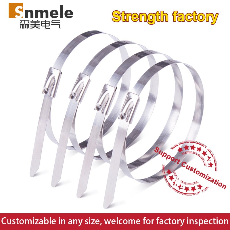 Wholesale Stainless Steel Long Metal Zip Cable Ties Antifreeze Stainless Steel Zip Ties