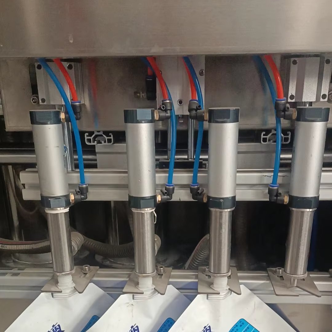 Competitive Price Small Business Liquid Bag Milk Pouch Filling Machine Self-Supporting Suction Nozzle Shampoo Chemical Gear
