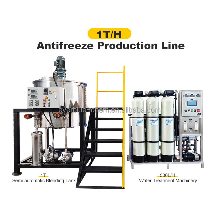 Wholesale 500LPH Antifreeze Coolant Production Equipment With Mixing tank Double Control and Pure Water Machine