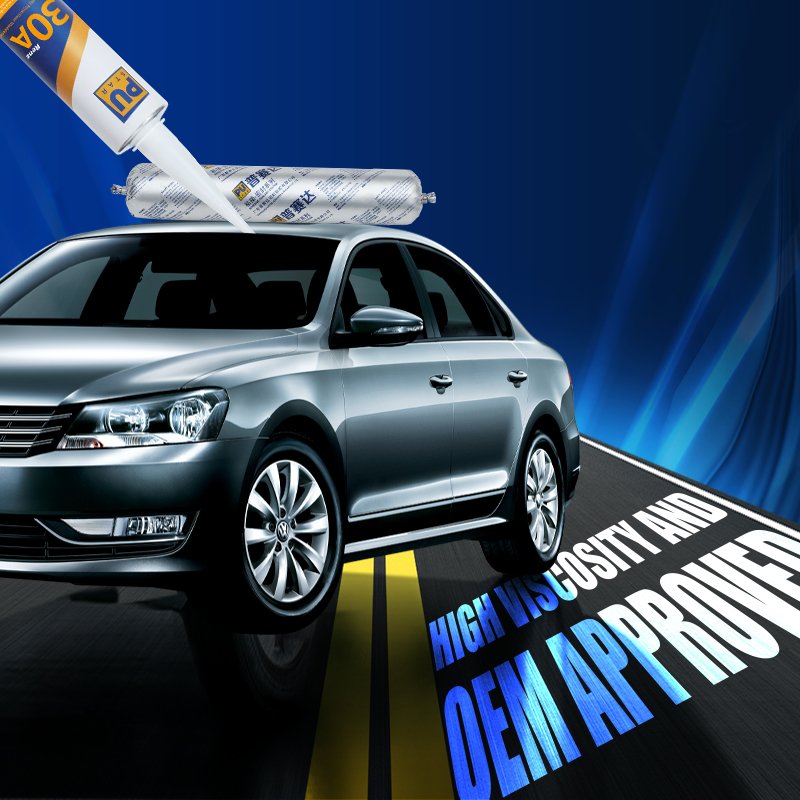 High Elasticity 310 Ml Waterproof Auto Glass Urethane Black Windshield Pu Polyurethane Sealant For Auto Cars