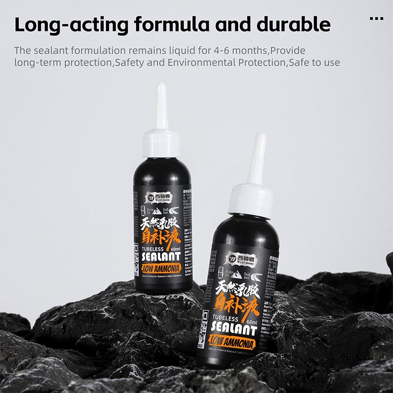 WEST BIKING Bike Repair Liquid Natural Latex Tubeless Sealant Bicycle Repair Tool 60ml Bicycle Tire Repair Liquid