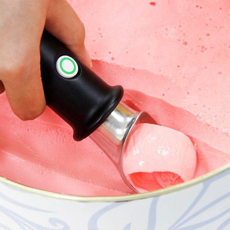 Ergonomic Shovel Spoon White Heated Antifreeze Hot Ice Cream Scoop Ice Warm with Comfortable Handle