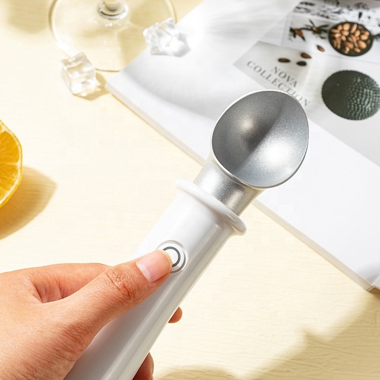 Ergonomic Shovel Spoon White Heated Antifreeze Hot Ice Cream Scoop Ice Warm with Comfortable Handle